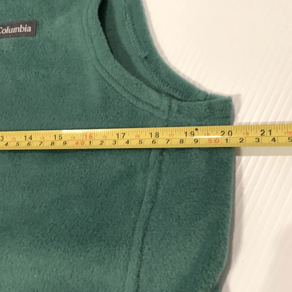 NWT Columbia Fleece Vest Mock Neck Zip Front Unisex Vest XL 18/20 - Picture 7 of 10